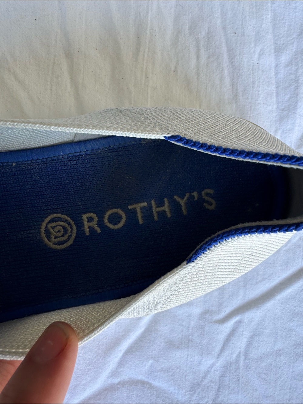 Rothy's White Slip-On Knit Shoe - Picture 8 of 9